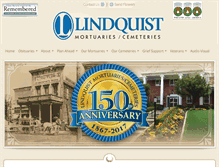 Tablet Screenshot of lindquistmortuary.com